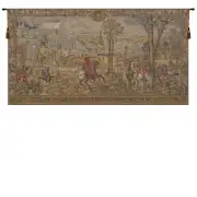 Medieval Brussels Belgian Tapestry Wall Hanging - 70 in. x 38 in. Cotton/Viscose/Polyester by Charlotte Home Furnishings