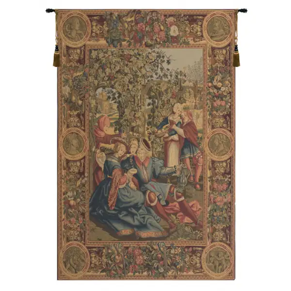 The Month Of October Belgian Tapestry Wall Hanging - 39 in. x 57 in. Cotton by Charlotte Home Furnishings