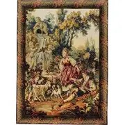 Fountain by the Lake 02 Vertical Italian Tapestry