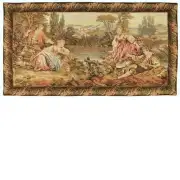 Lakeside Rendezvous Italian Wall Tapestry - 68 in. x 48 in. Cotton/Viscose/Polyester by Francois Boucher