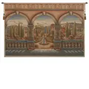 Tuscan Arches Belgian Tapestry - 52 in. x 34 in. Cotton/Viscose/Polyester by Charlotte Home Furnishings