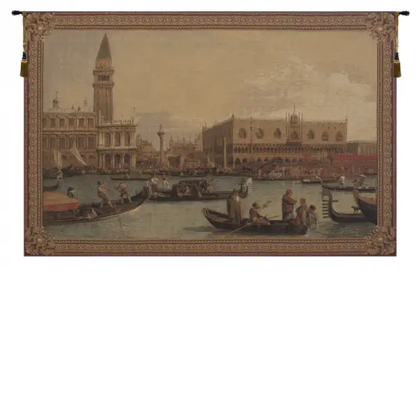 Venezia Venice Belgian Tapestry Wall Hanging - 57 in. x 38 in. Cotton/Viscose/Polyester by Canaletto