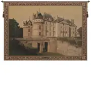 Le Lude Castle Belgian Tapestry Wall Hanging - 57 in. x 38 in. Cotton/Viscose/Polyester by Charlotte Home Furnishings