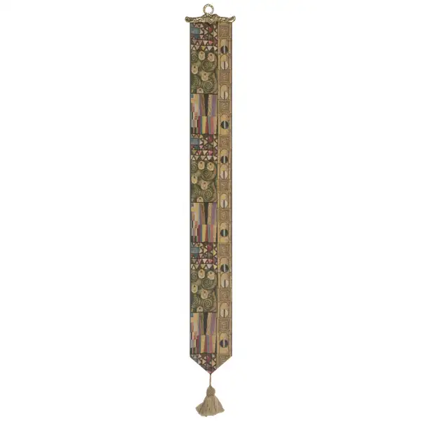 The Kiss III Belgian Tapestry Bell Pull - 6 in. x 45 in. A/viscose/polyesterampothers by Gustav Klimt