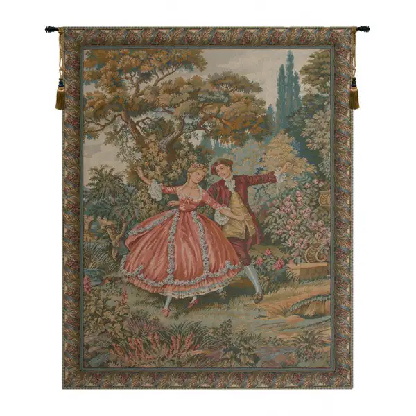 Danza Italian Tapestry - 32 in. x 46 in. Cotton/Viscose/Polyester by Francois Boucher