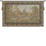 Washing Day at the Mill Horizontal  Italian Tapestry Wall Hanging