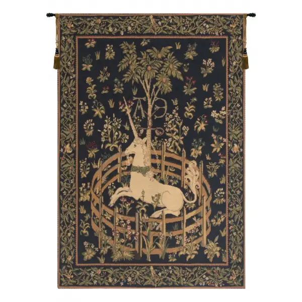 Unicorn in Captivity Belgian Wall Tapestry