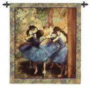 Dancers in Blue Tapestry Wall Hanging