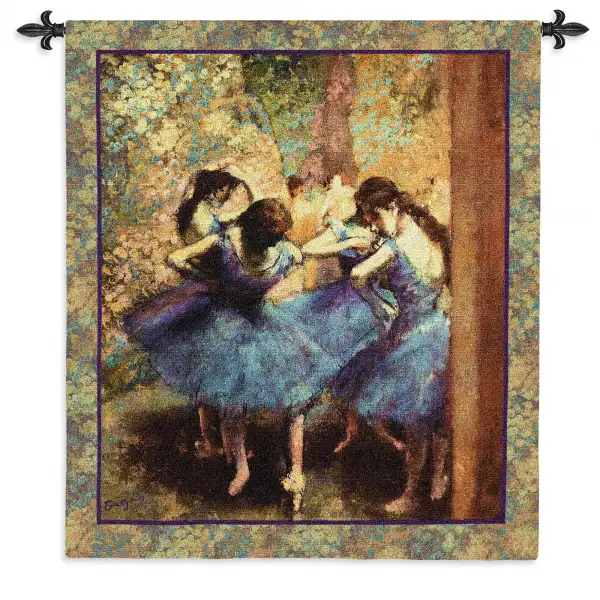 Dancers in Blue Wall Tapestry