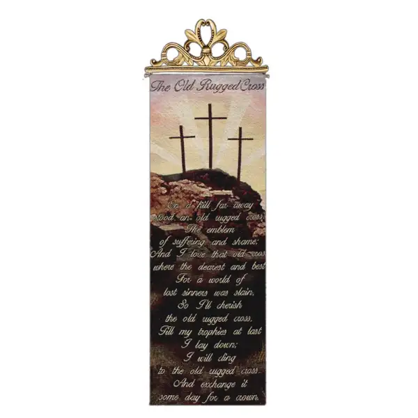 Old Rugged Cross Religious Bell Pull Tapestry Bell Pull