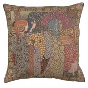 Aladin Right Belgian Cushion Cover - 18 in. x 18 in. Cotton/Viscose/Polyester by Vittorio Zecchin