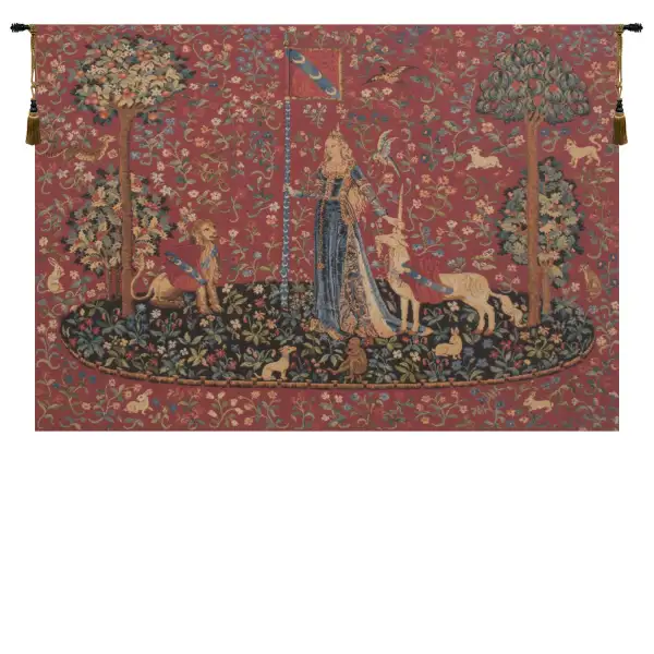 Touch Toucher Belgian Tapestry Wall Hanging - 36 in. x 28 in. cottonampViscose by Charlotte Home Furnishings