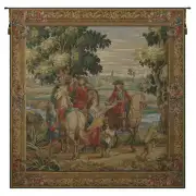 Les Sonneurs du Roi Les Tambours Center Panel French Tapestry