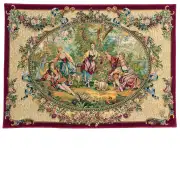 Rendezvous Galant French Tapestry Wall Hanging