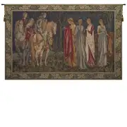 Departure of the Knights French Tapestry Wall Hanging