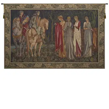 Departure of the Knights French Tapestry