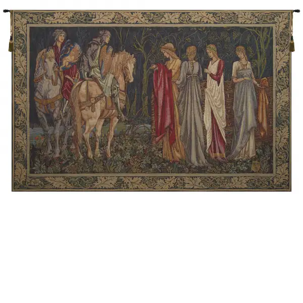 Departure of the Knights French Tapestry