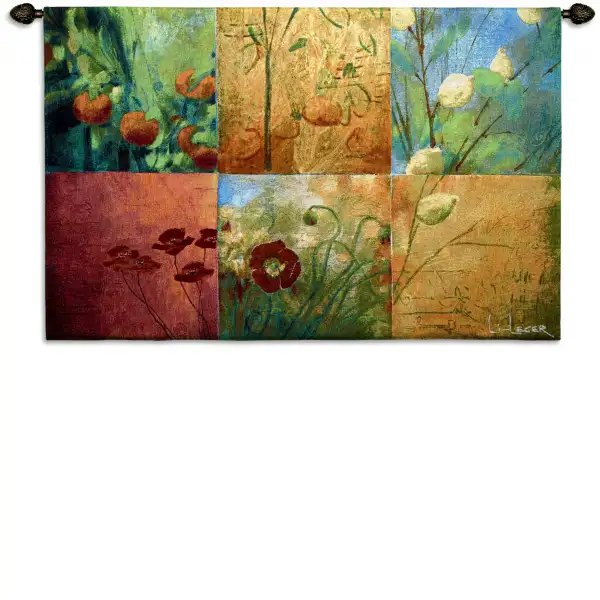 Citrus Garden Botancial Contemporary Wall Tapestry