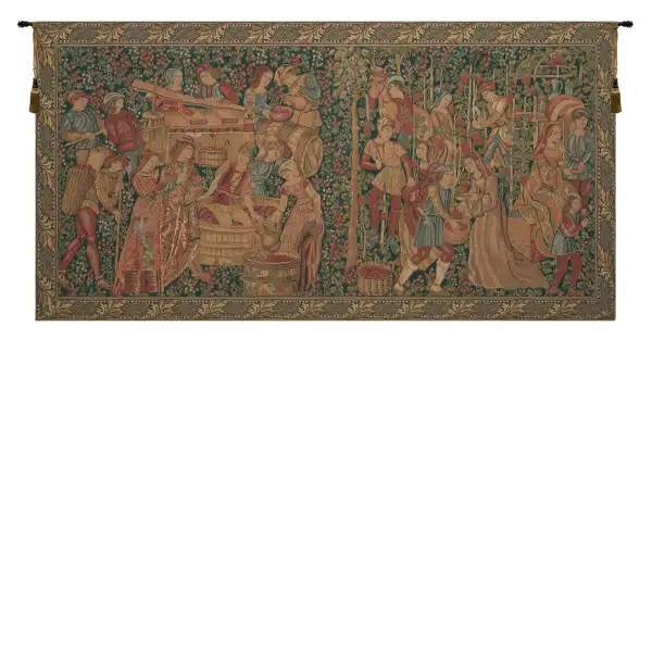 Vendage European Tapestry - 70 in. x 30 in. Cotton/Viscose/Polyester by Charlotte Home Furnishings