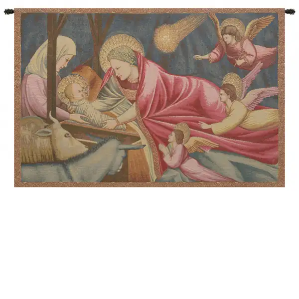 Nativity Giotto Italian Tapestry Wall Hanging