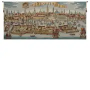 Venice Ancient Map Italian Wall Tapestry