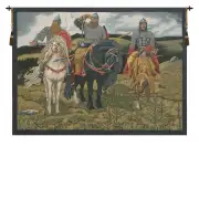 Knights the Bogatyrs Italian Wall Tapestry