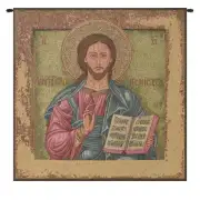 Christ Pantocrator Icon Italian Tapestry Wall Hanging