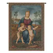 Madonna del Cardellino II Italian Wall Tapestry