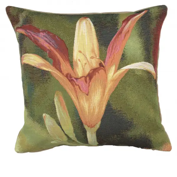 Fleur Orange Fond Cushion