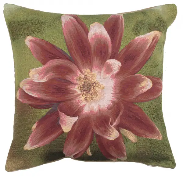 Red Star Flower French Tapestry Cushion
