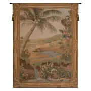 L'Oasis French Wall Tapestry - 44 in. x 58 in. Wool/cotton/others by Charlotte Home Furnishings
