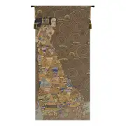 L'Attente Klimt a Gauche Fonce French Tapestry Wall Hanging