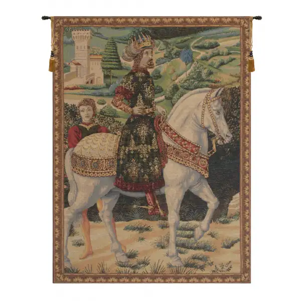 Melchior French Wall Tapestry - 28 in. x 38 in. Wool/cotton/others by Benozzo Gozzoli