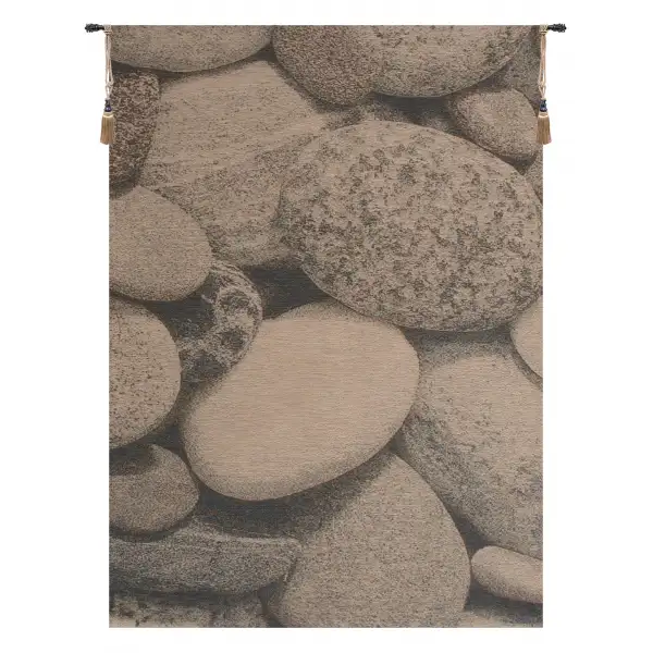 Pebbles French Wall Tapestry - 28 in. x 38 in. Wool/cotton/others by Charlotte Home Furnishings