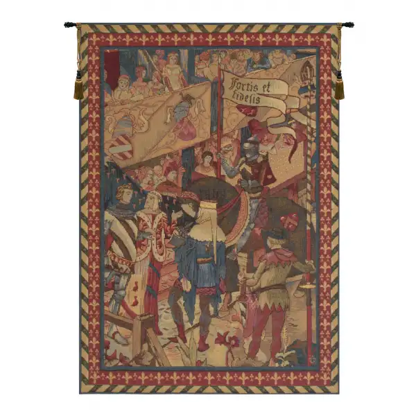 Le Tournai I Vertical French Tapestry