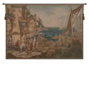 Return Of Peche French Wall Tapestry - 58 in. x 42 in. Wool/cotton/others by Charlotte Home Furnishings