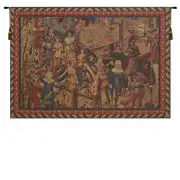 Le Tournai I Horizontal French Wall Tapestry - 40 in. x 28 in. Wool/cotton/others by Charlotte Home Furnishings