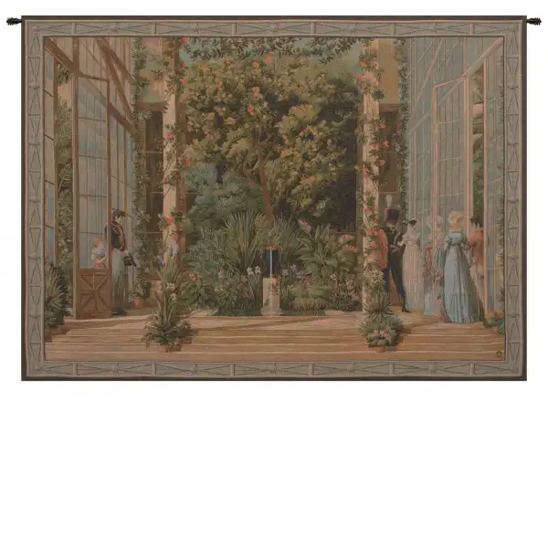 La Grand Serre French Wall Tapestry - 58 in. x 42 in. Wool/cotton/others by Charlotte Home Furnishings