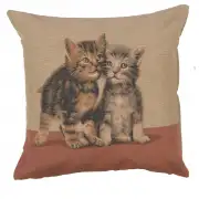 Two Kittens French Tapestry Cushion