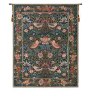 Birds Face to Face I French Tapestry Wall Hanging