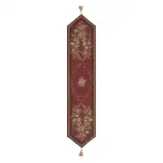 Aubusson Red French Tapestry Table Runner