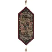 William Morris Red Large French Table Mat - 14 in. x 71 in. Wool/cotton/others by William Morris