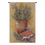 Rosemary Belgian Tapestry Wall Hanging - 17 in. x 28 in. Cotton/Viscose/Polyester by Charlotte Home Furnishings
