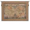 French Maritime Map Tapestry - Woven In France - Nautical & Map Tapestries Decor