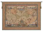 Maritime Map French Tapestry