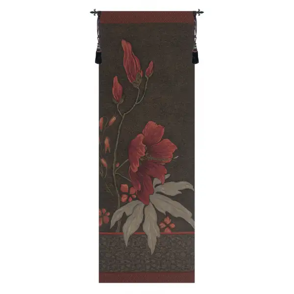 Dark Althea French Wall Tapestry - 28 in. x 78 in. Cotton/Viscose/Polyester by Theodore Deck