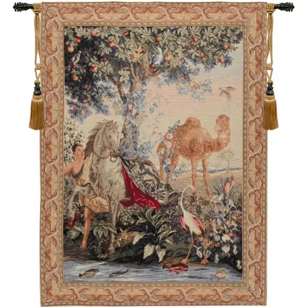 Cheval Drape French Wall Tapestry - 25 in. x 32 in. Cotton/Viscose/Polyester by Charlotte Home Furnishings