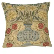 The Rose William Morris Belgian Cushion Cover - 18 in. x 18 in. Cotton by William Morris