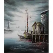 Heading To Port I Canvas Oil Painting