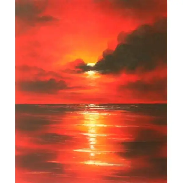 Sea of Fire Canvas Wall Art